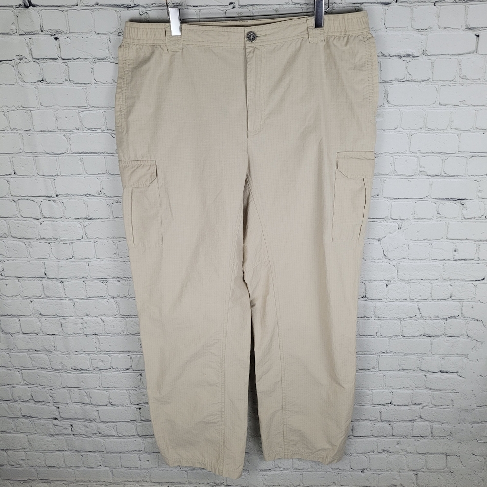 COLUMBIA | lightweight nylon ripstop cargo pocket hiking fishing outdoor pants